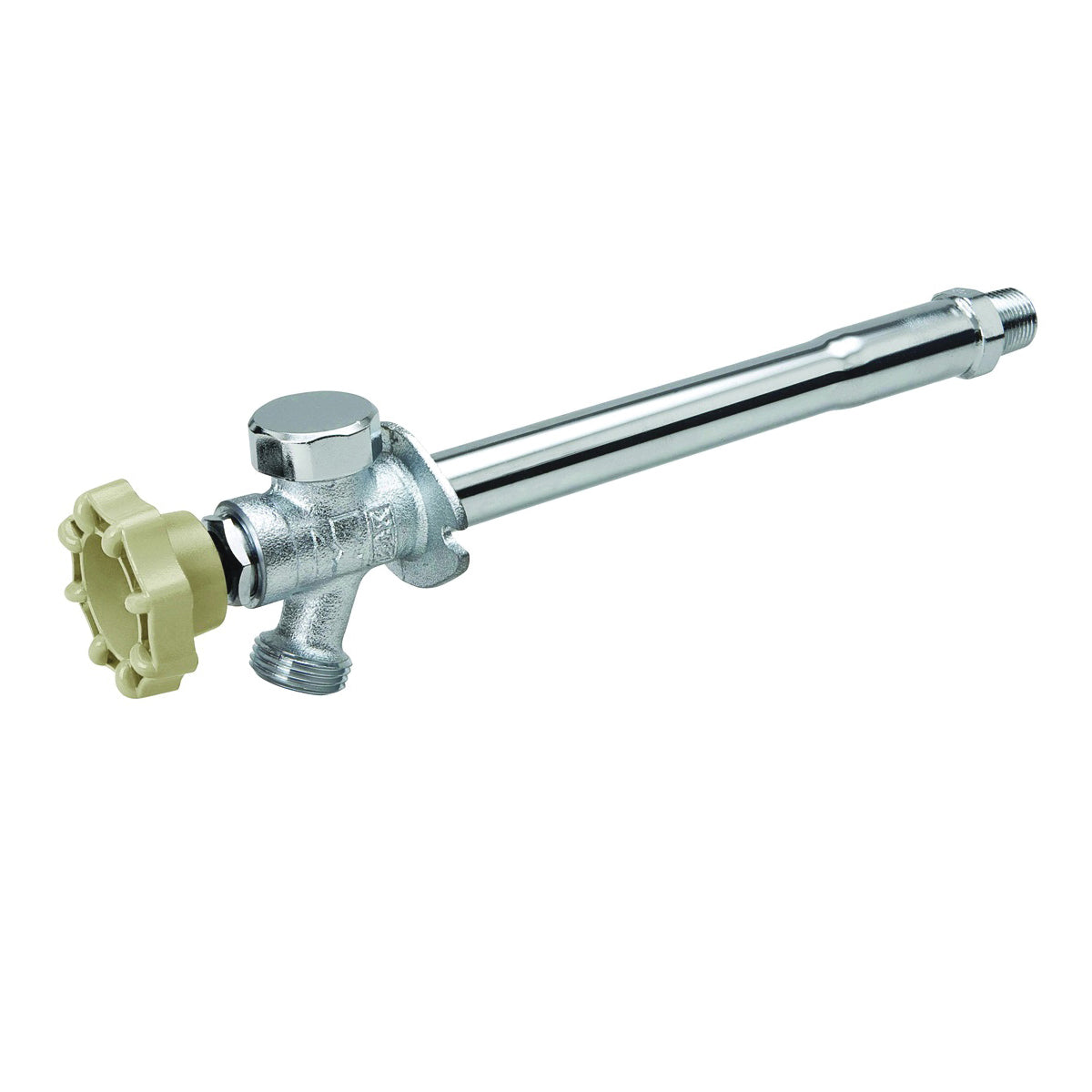 B &amp; K 104-829HC Anti-Siphon Frost-Free Sillcock Valve, 1/2 x 3/4 in Connection, MPT x Hose, 125 psi Pressure, Brass Body