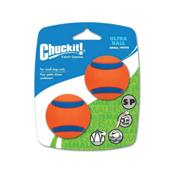 Chuckit! 17020 Dog Toy, S, Rubber, Blue/Orange