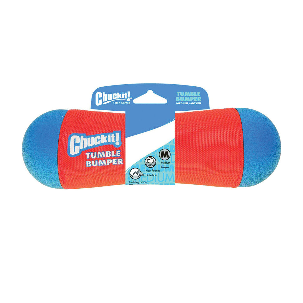 Chuckit! 184201 Dog Toy, M, Foam/Polyester/Rubber, Blue/Orange