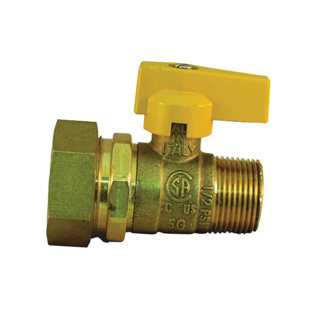 PRO-FLEX PFGV-PF34MB Gas Valve, 3/4 in Connection, MIP x CSST