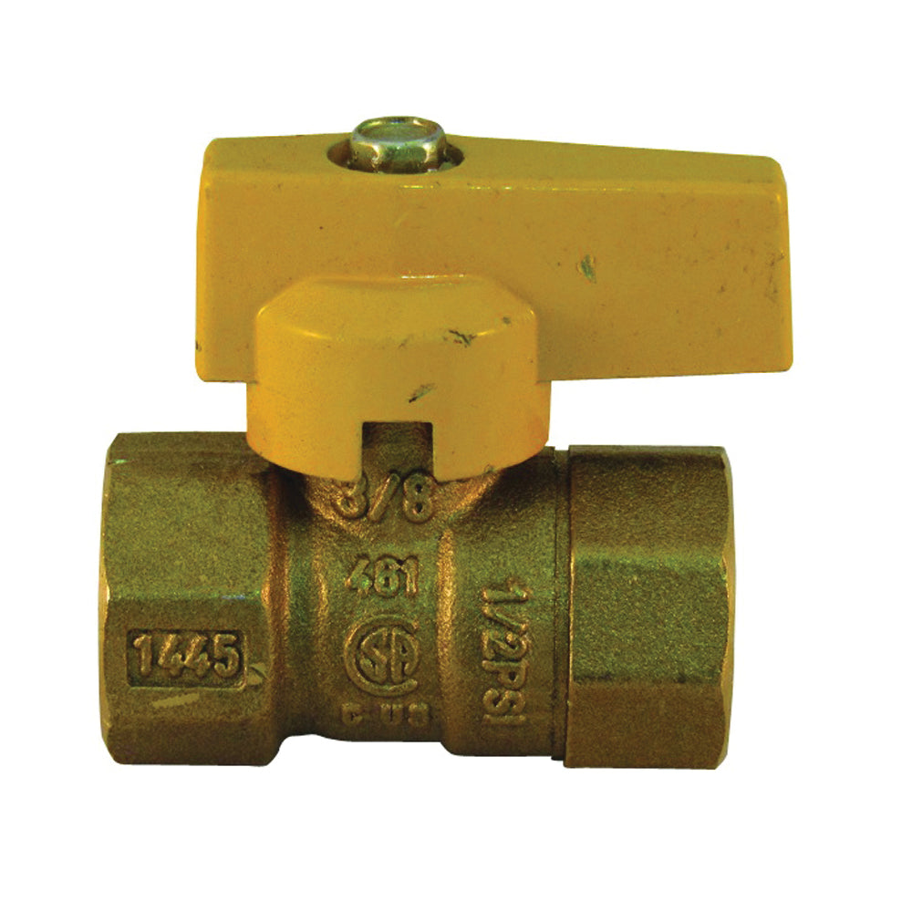 PRO-FLEX PFGV-F38B Gas Valve, 3/8 in Connection, FIP