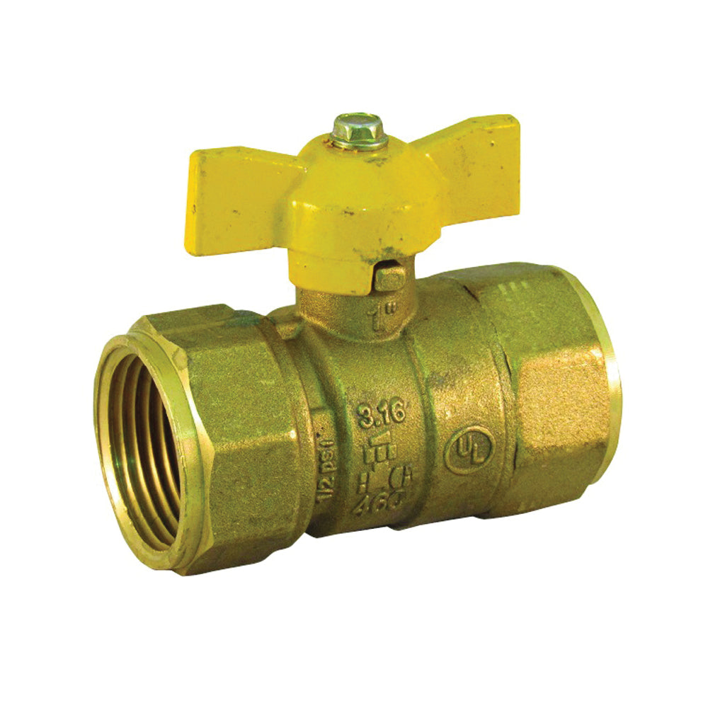 PRO-FLEX PFGV-F01TP Gas Valve, 1 in Connection, FIP