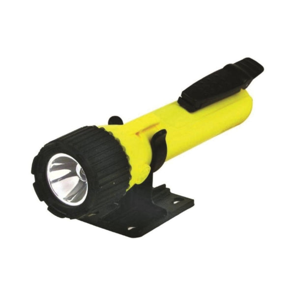 Dorcy 41-0092 Flashlight, 3C Battery, Alkaline Battery, LED Lamp, 124 Lumens, 140 m High, 93 m Low Beam Distance, Yellow