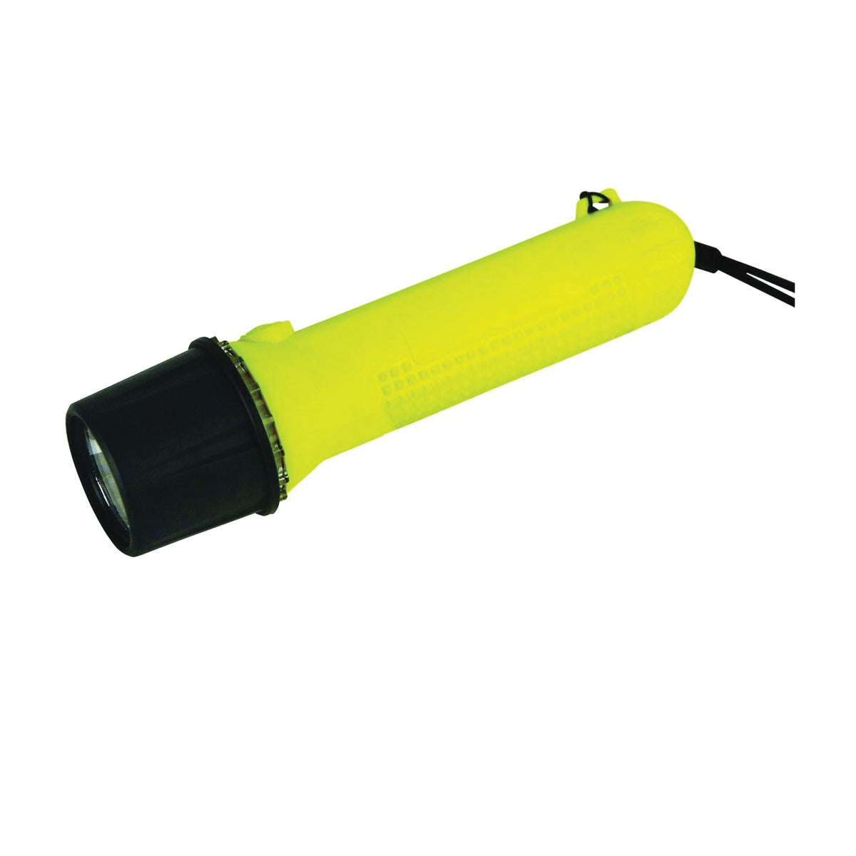 Dorcy 41-0093 Flashlight, AA Battery, Alkaline Battery, LED Lamp, 65 Lumens, 130 m Beam Distance, 14 hr Run Time, Yellow