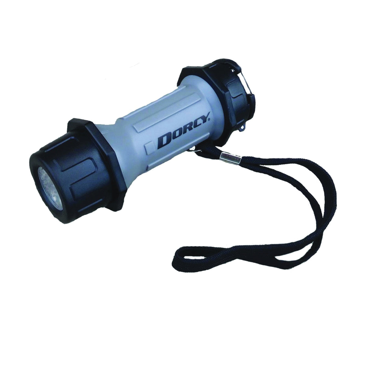 Dorcy 41-2602 Flashlight, AAA Battery, LED Lamp, 42 Lumens, 32 m Beam Distance, 15 hr Run Time, Gray