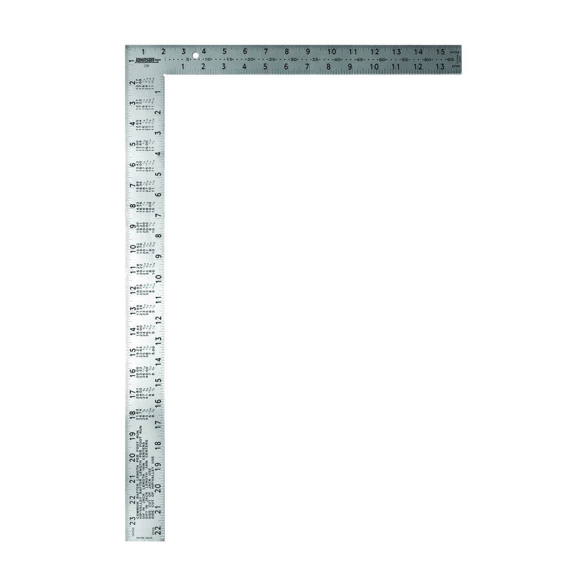 Johnson Easy-Read Series CS9 Framing Square, Steel