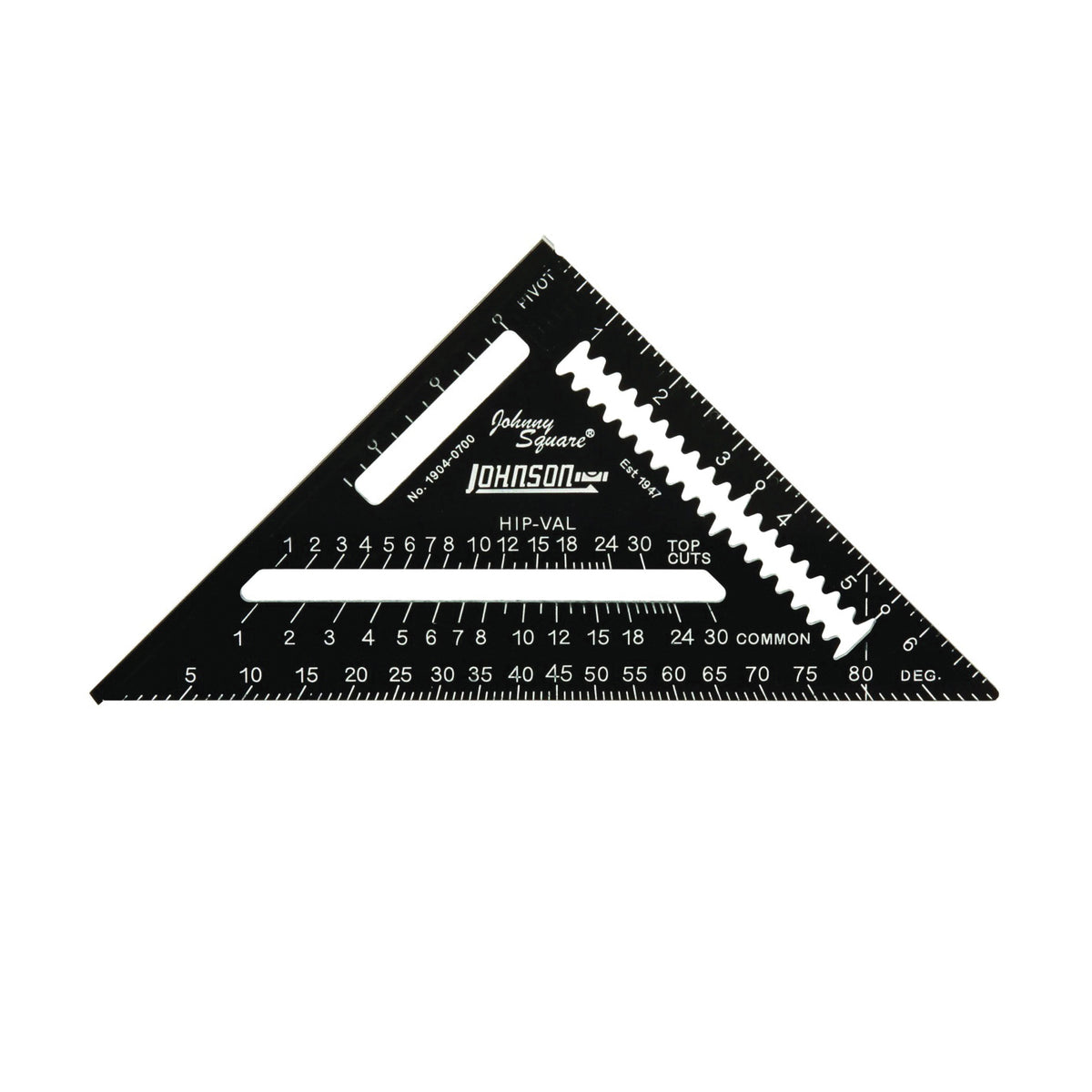 Johnson 1904-0700 Rafter Square, Aluminum, 7 in L