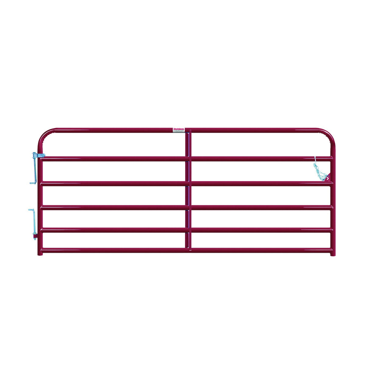 Behlen Country 40120101 Heavy-Duty Gate, 120 in W Gate, 50 in H Gate, 16 ga Frame Tube/Channel, Steel Frame, Red