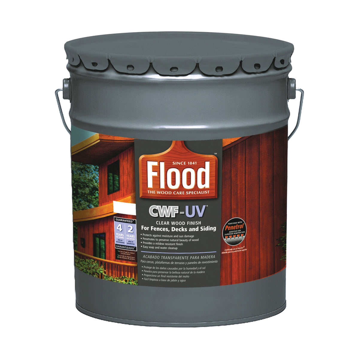 Flood FLD527-05 Wood Finish, Honey Gold, Liquid, 5 gal