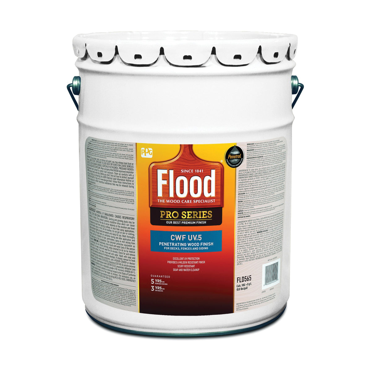 Flood FLD566-05 Wood Finish, Cedar, Liquid, 5 gal, Can