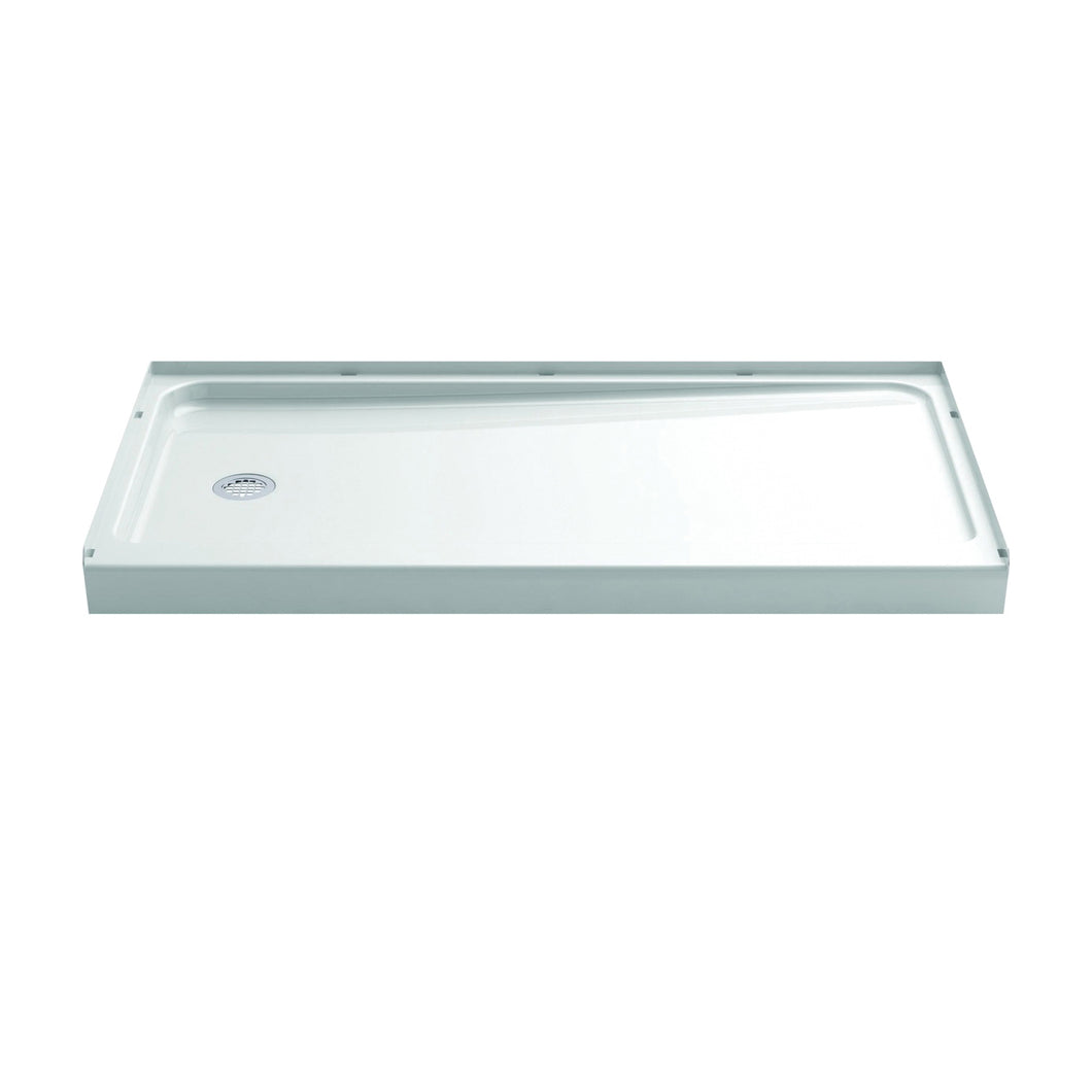Sterling Ensemble 72181110-0 Shower Base, 60 in L, 32 in W, 4-1/2 in H, Vikrell, White, Alcove Installation