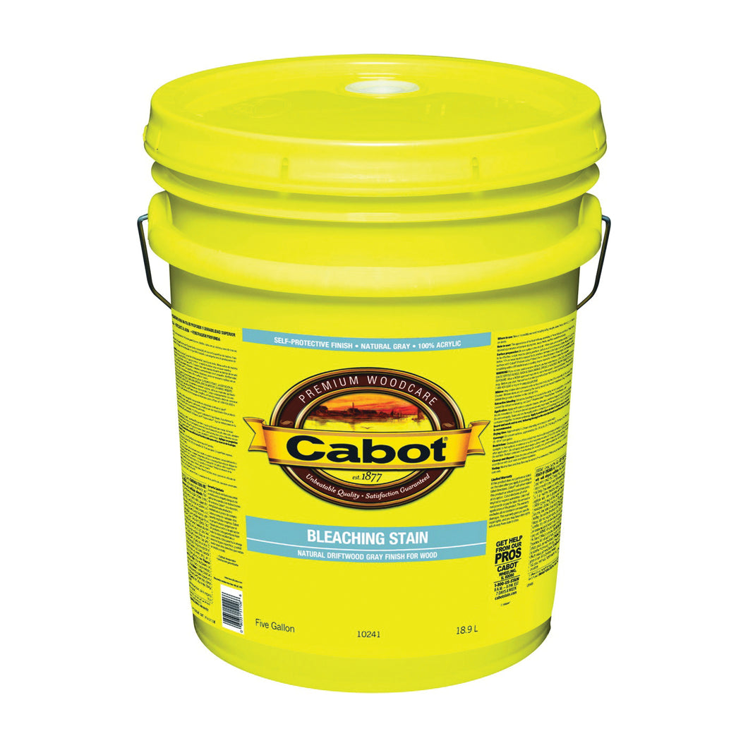 Cabot 140.0010241.008 Bleaching Stain, Natural Gray, 5 gal, Pail