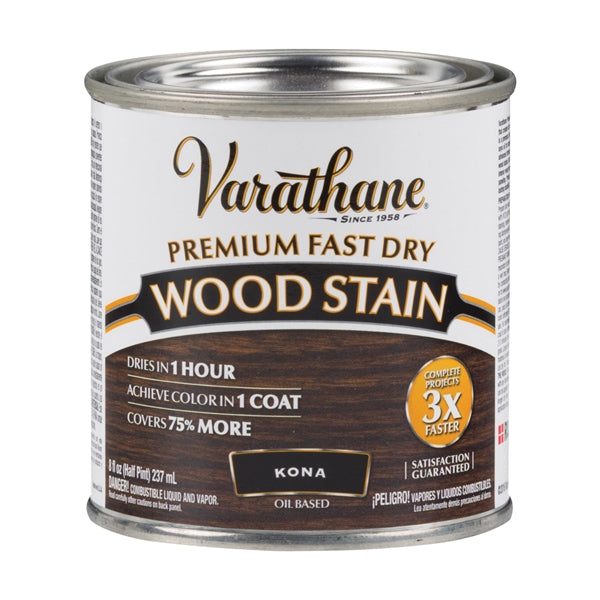 VARATHANE 262029 Wood Stain, Kona, Liquid, 0.5 pt, Can