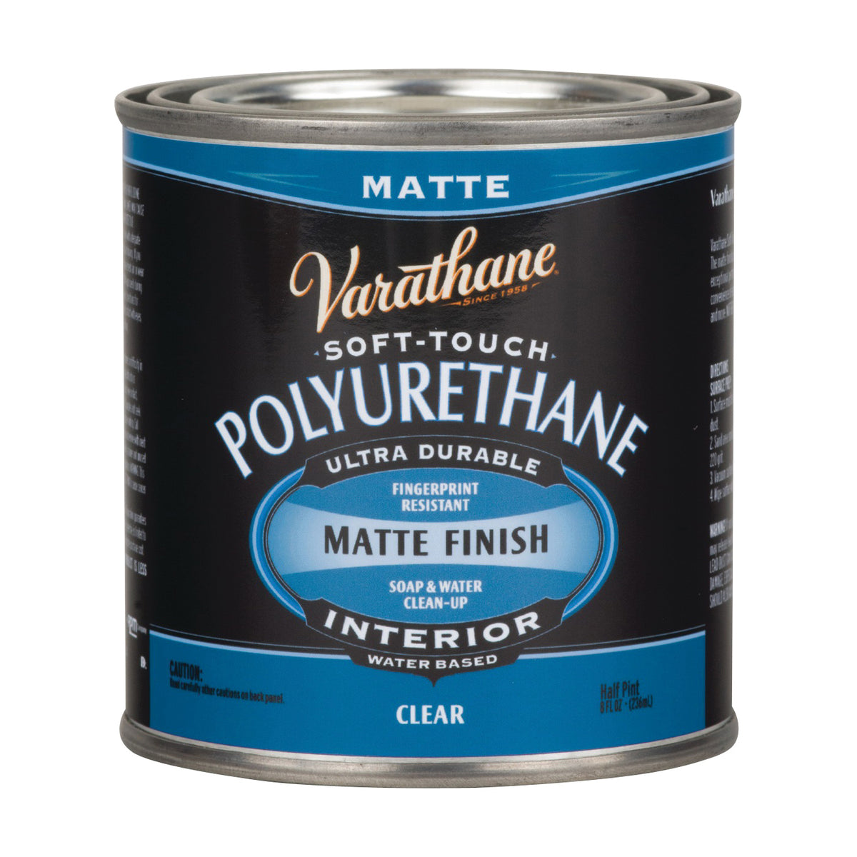 VARATHANE 262075 Polyurethane, Liquid, Clear, 0.5 pt, Can