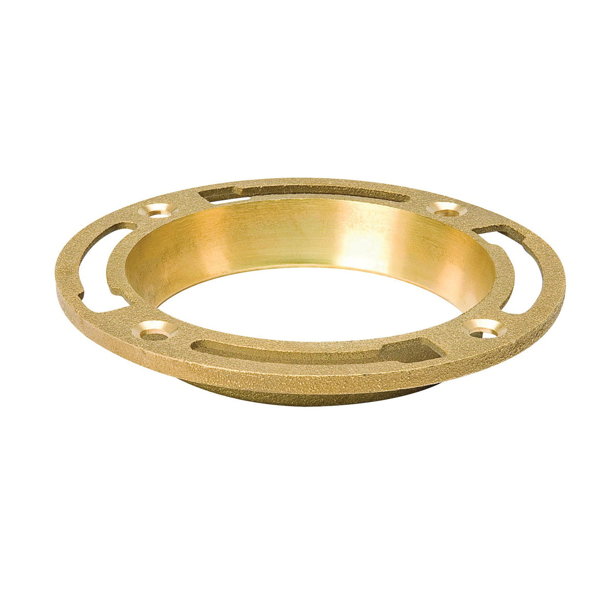 B &amp; K 152-001 Closet Floor Flange, Brass, For: Both 3 in and 4 in SCH 40