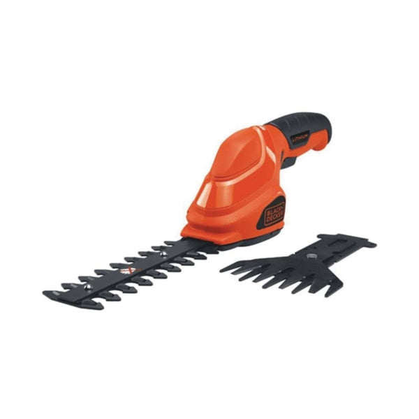 Black+Decker GSL35 Garden Shear/Shrubber Combo, 1 in Cutting Capacity, Steel Blade, Soft-Grip Handle