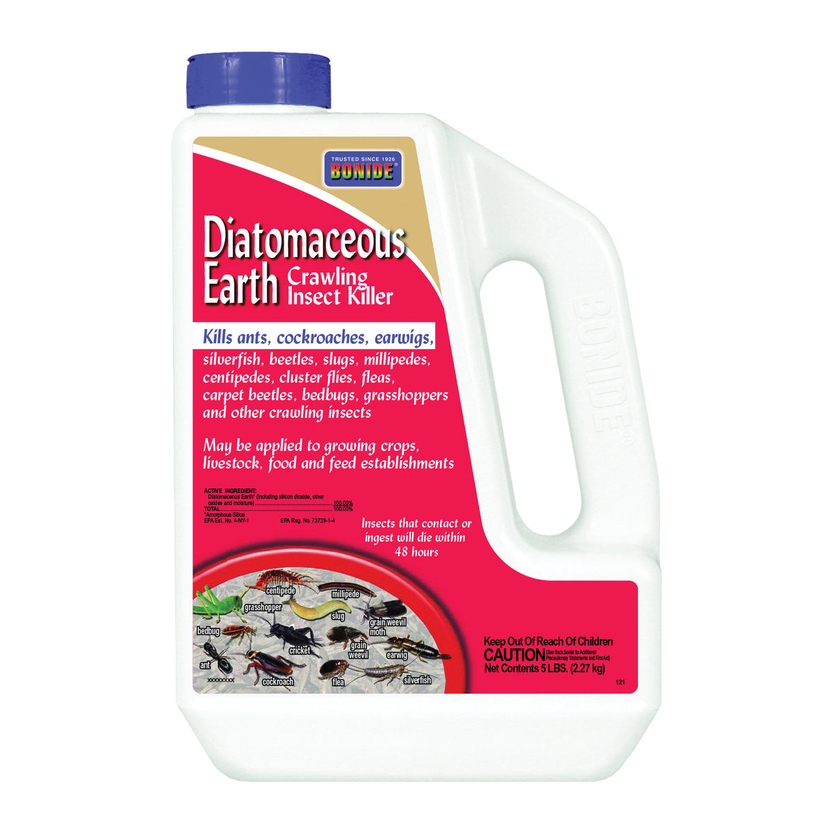 Bonide 120 Diatomaceous Earth, Solid, 1.3 lb Jug