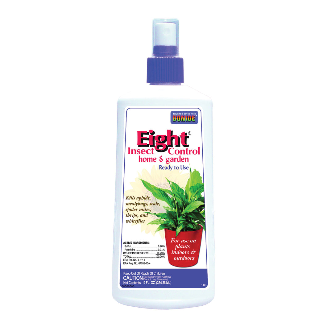 Bonide Eight 110 Houseplant Insect Killer, Liquid, Spray Application, 12 oz