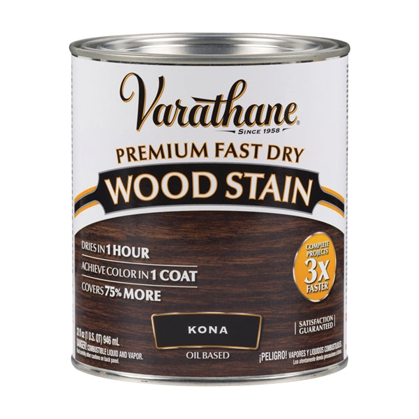 VARATHANE 262010 Wood Stain, Kona, Liquid, 1 qt, Can