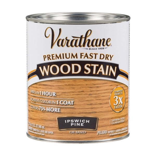 VARATHANE 262012 Wood Stain, Ipswich Pine, Liquid, 1 qt, Can