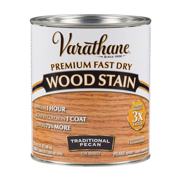 VARATHANE 262013 Wood Stain, Traditional Pecan, Liquid, 1 qt, Can