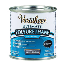 Load image into Gallery viewer, VARATHANE 200161H Polyurethane, Semi-Gloss, Liquid, Crystal Clear, 0.5 pt, Can
