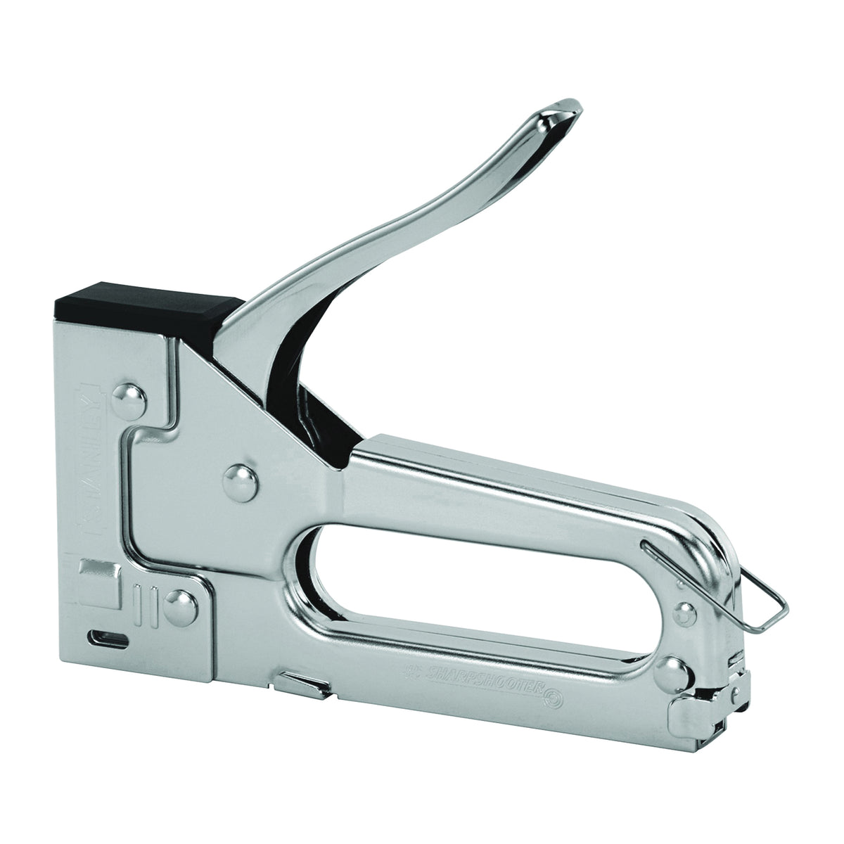 STANLEY TR45 Staple Gun, 120 Magazine, 29/64 in W Crown, 1/4 to 3/8 in L Leg, Steel Staple