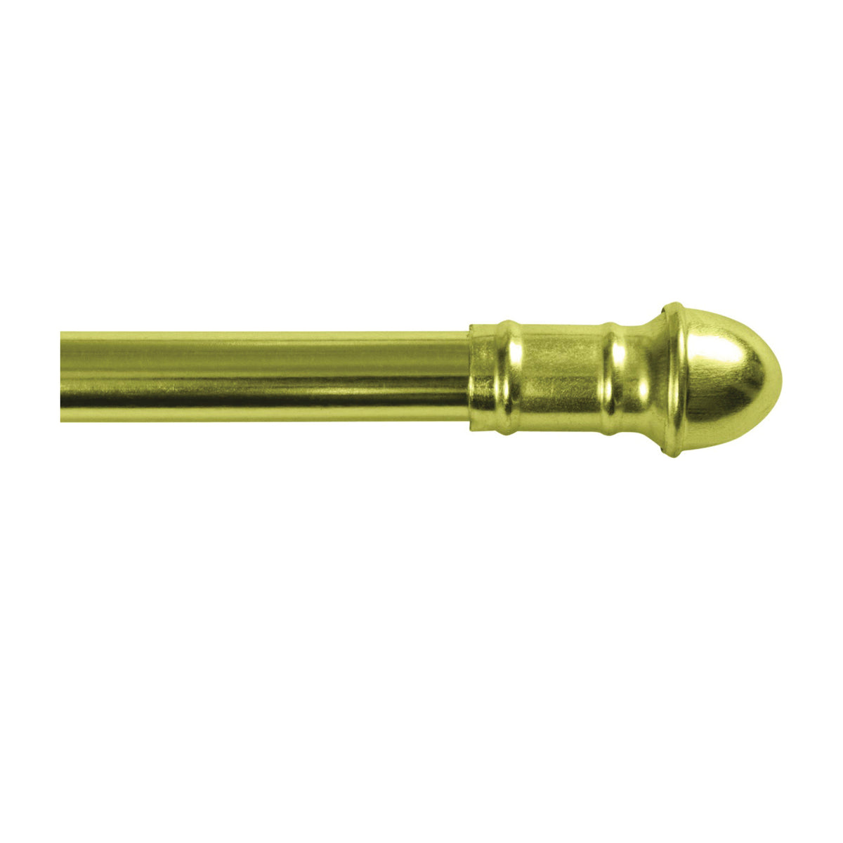 Kenney KN386/3 Cafe Rod, 7/16 in Dia, 28 to 48 in L, Brass