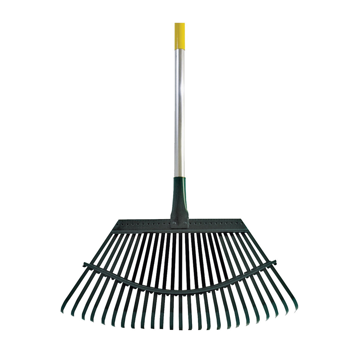 Flexrake 1A Lawn Rake, Steel Tine, 25-Tine, Aluminum Handle, 48 in L Handle