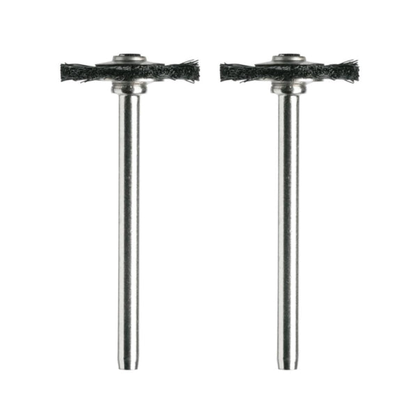 DREMEL 403-02 Bristle Brush, 3/4 in Dia, 1/8 in Arbor/Shank, Nylon Bristle