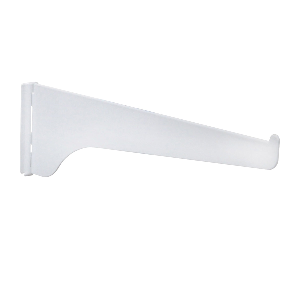 Knape &amp; Vogt 180 WH 6 Shelf Bracket, 6 in L, Steel, Powder-Coated