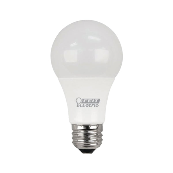 Feit Electric A800/827/10KLED/4 LED Lamp, General Purpose, A19 Lamp, 60 W Equivalent, E26 Lamp Base, Soft White Light