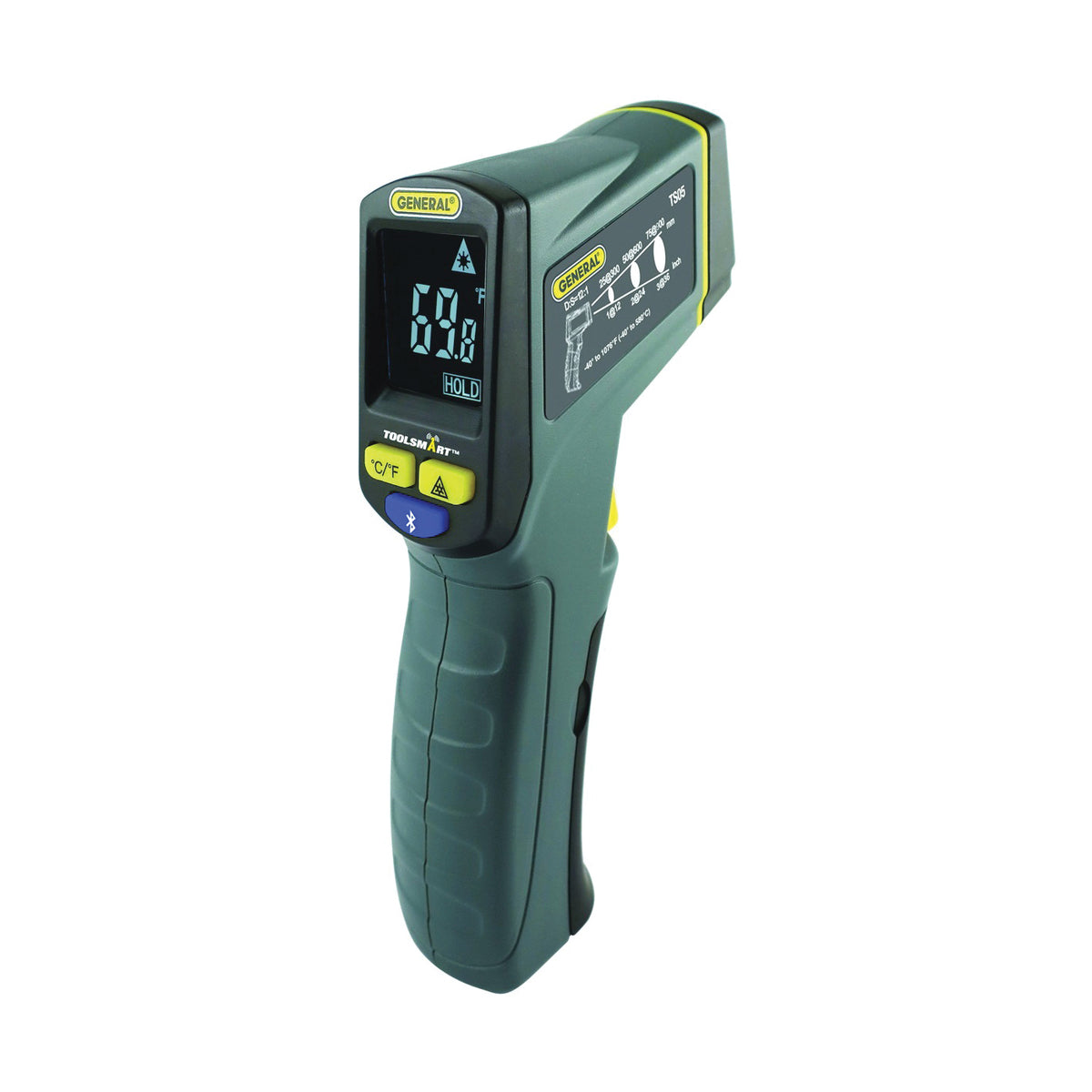 GENERAL ToolSmart TS05 Infrared Thermometer Kit, -40 to 1076 deg F, 1 deg Resolution