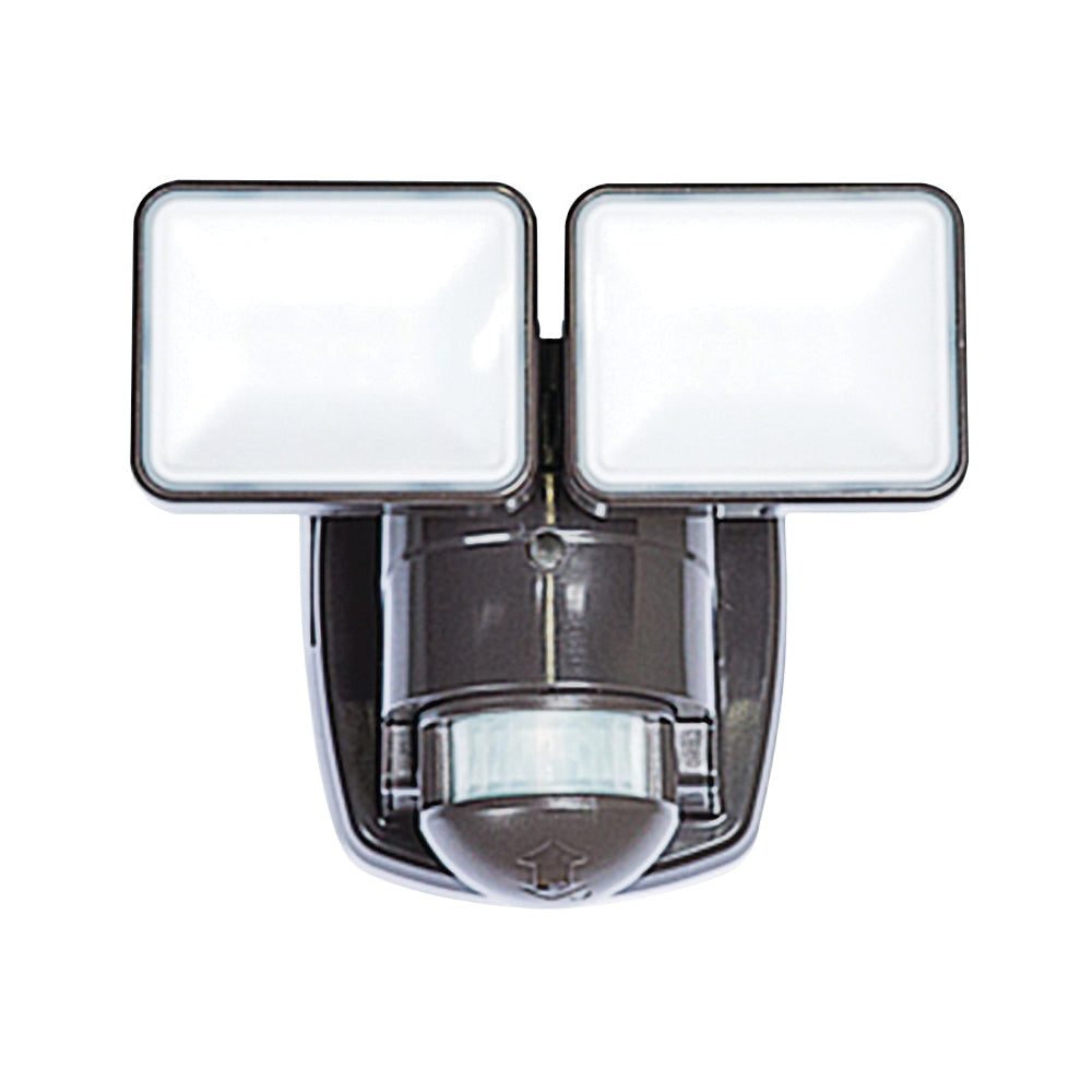 Heath Zenith HZ-5846-BZ Motion Activated Security Light, 120 V, LED Lamp, 1250 Lumens Lumens, Polycarbonate Fixture