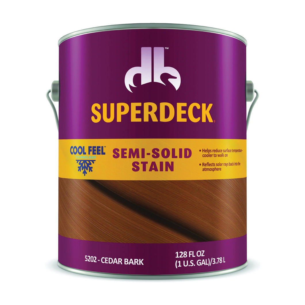 Duckback DPI052024-16 Wood Stain, Cedar Bark, Liquid, 1 gal