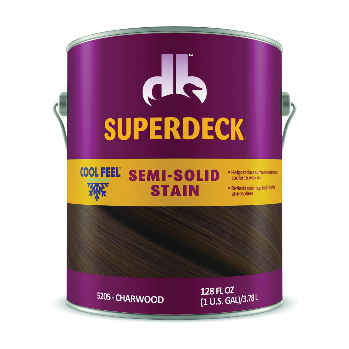 Duckback DPI052054-16 Wood Stain, Charwood, Liquid, 1 gal