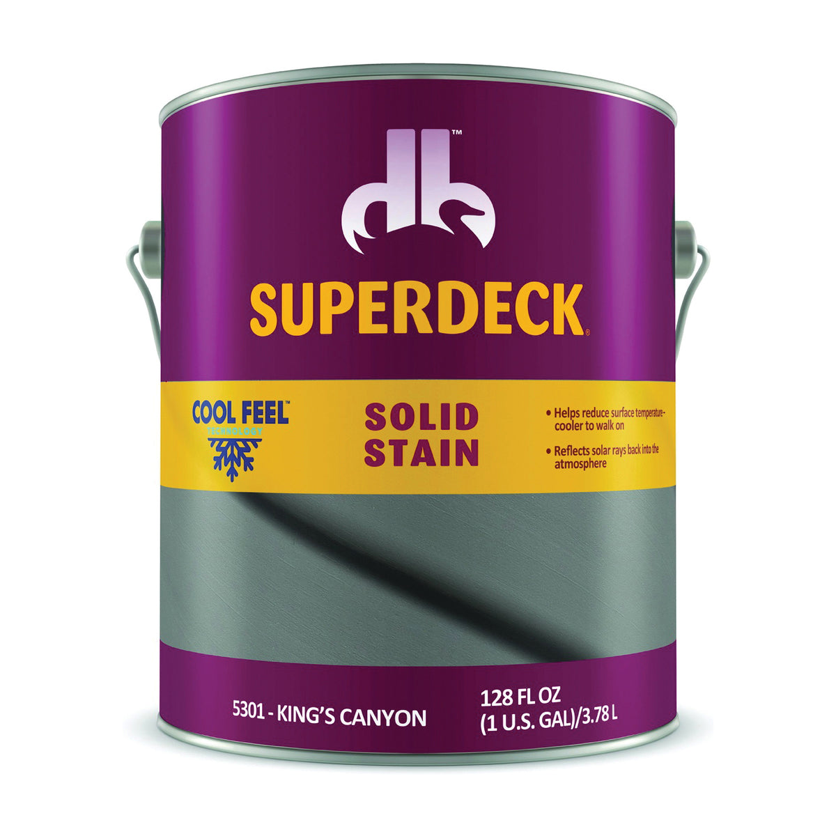 Duckback DPI053014-16 Wood Stain, Slight, King&#39;s Canyon, Liquid, 1 gal