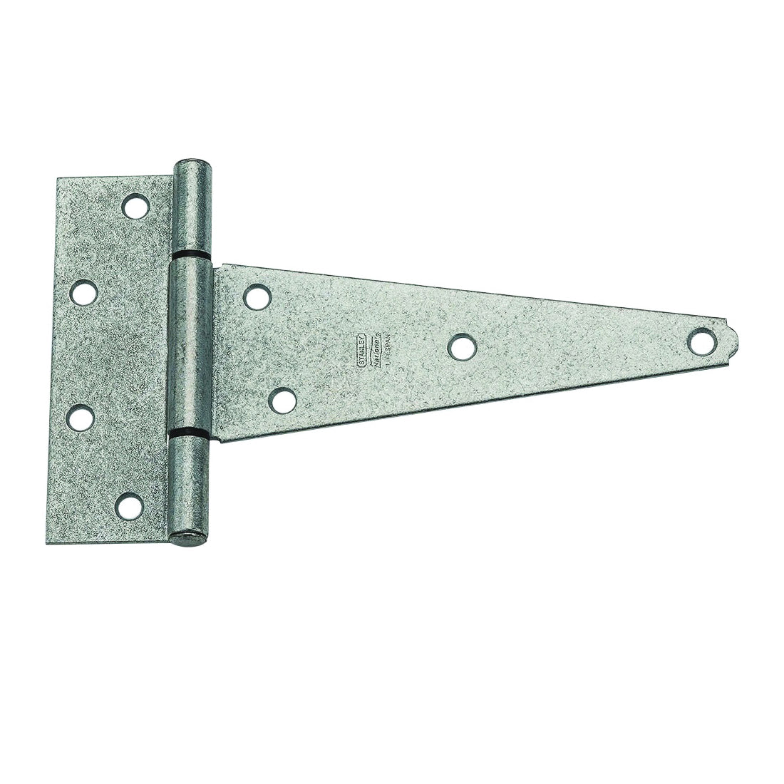 National Hardware N129-502 T-Hinge, 8 in H Frame Leaf, Steel, Galvanized, 60 lb