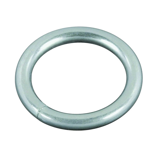 National Hardware 3155BC Series N223-123 Welded Ring, 195 lb Working Load, 1 in ID Dia Ring, #7 Chain, Steel, Zinc