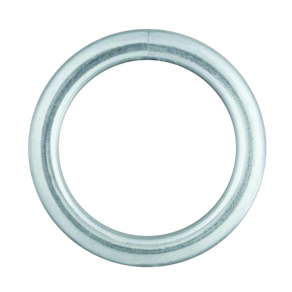 National Hardware 3155BC Series N223-131 Welded Ring, 270 lb Working Load, 1-1/4 in ID Dia Ring, #4 Chain, Steel, Zinc