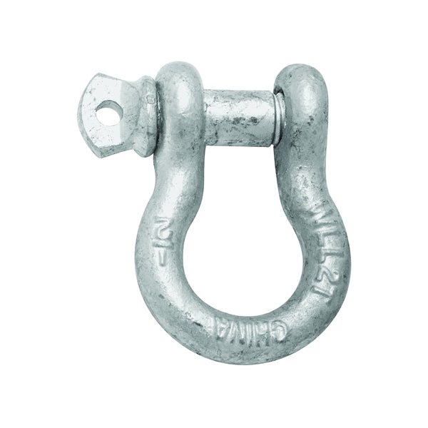 National Hardware 3250BC Series N223-693 Anchor Shackle, 4000 lb Working Load, Galvanized Steel