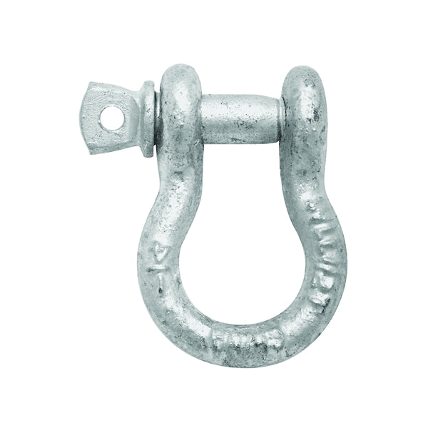 National Hardware 3250BC Series N223-669 Anchor Shackle, 1000 lb Working Load, Galvanized Steel