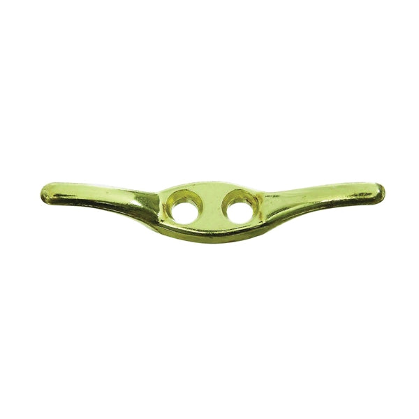 National Hardware 3200BC Series N223-313 Rope Cleat, 35 lb Working Load, Zinc, Brass