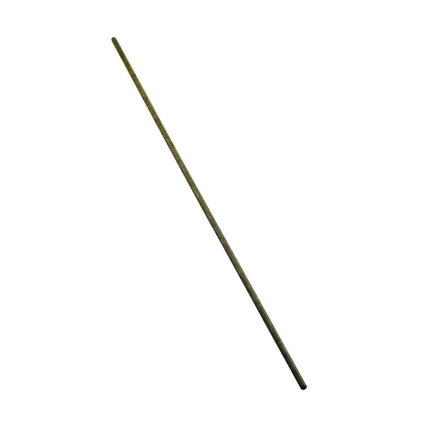 Stanley Hardware 4001BC Series N182-907 Threaded Rod, #8-32 Thread, 12 in L, Coarse Grade, Brass, UNC Thread
