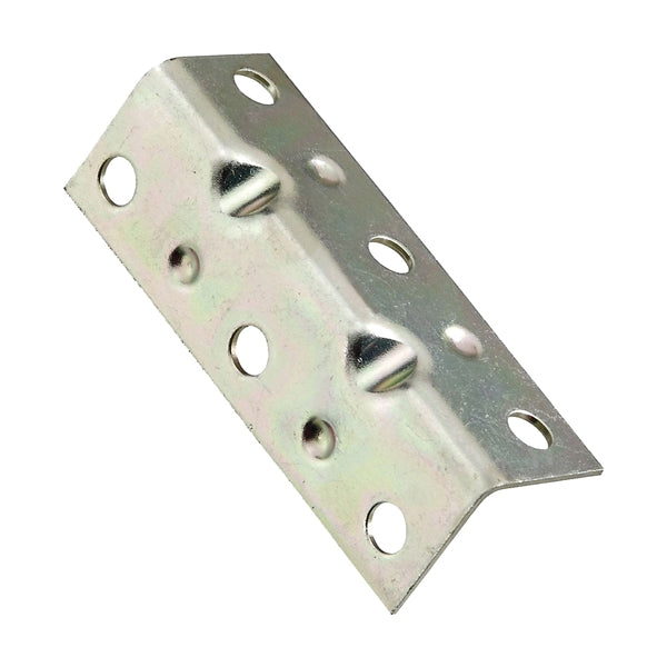 National Hardware V113 Series N220-061 Corner Brace, 2-1/2 in L, 3/4 in W, 3/4 in H, Steel, Zinc, 0.04 Thick Material