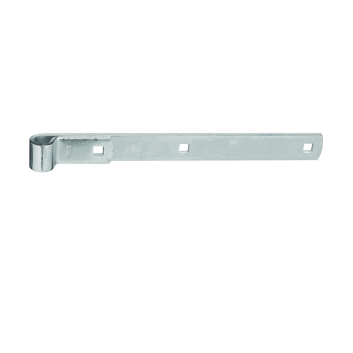 National Hardware N130-765 Strap Hinge, 0.22 in Thick Leaf, Steel, Zinc, 150 lb