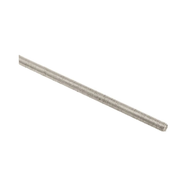 Stanley Hardware N338-160 Threaded Rod, 8 mm Thread, 1 m L, Steel, Zinc