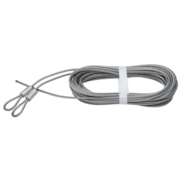 National Hardware V7617 Series N280-313 Extension Spring Lift Cable, 12 ft OAL, Galvanized Steel, Fused End