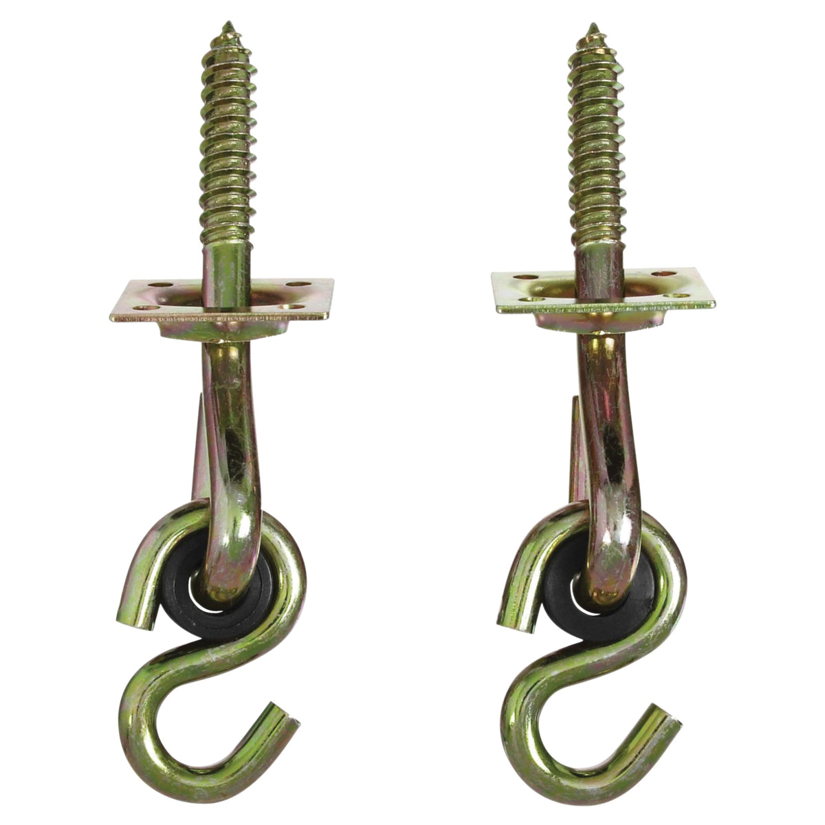 National Hardware V2038 N264-069 Swing Hook Kit, 0.32 in Opening, Steel, Yellow