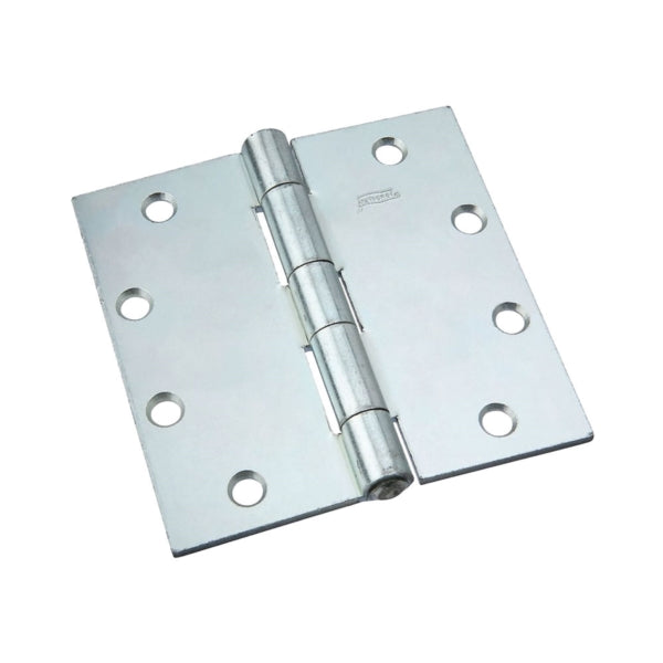 National Hardware N140-822 Utility Hinge, 5 in W Frame Leaf, 0.15 in Thick Frame Leaf, Steel, Zinc, Riveted Pin, 110 lb